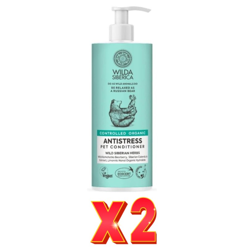 Pack de 2 unidades Acondicionador Antiestrés Para Mascotas , 400 Ml Natura Siberica Pack de 2 unidades Acondicionador Antiestrés Para Mascotas , 400 Ml Natura Siberica