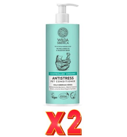 Pack de 2 unidades Acondicionador Antiestrés Para Mascotas , 400 Ml Natura Siberica