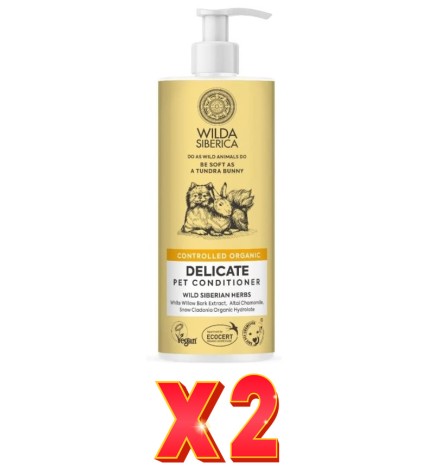 Pack de 2 unidades Acondicionador Delicado Para Mascotas, 400 Ml Natura Siberica