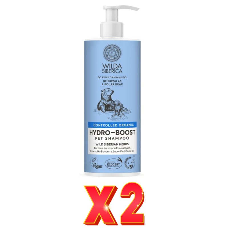 Pack de 2 unidades Champú Hydro-Boost Para Mascotas, 400 Ml Natura Siberica Pack de 2 unidades Champú Hydro-Boost Para Mascotas, 400 Ml Natura Siberica