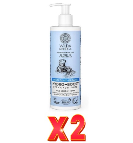 Pack de 2 unidades Acondicionador Hydro-Boost Para Mascotas, 400 Ml Natura Siberica