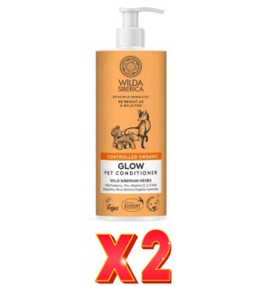 Pack de 2 unidades Acondicionador Brillo Para Mascotas, 400 Ml Natura Siberica