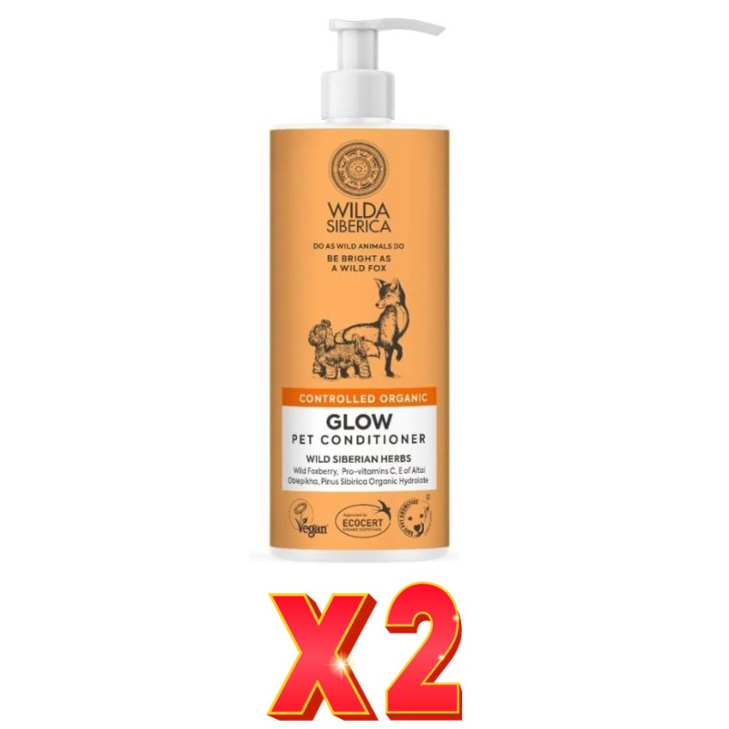 Pack de 2 unidades Acondicionador Brillo Para Mascotas, 400 Ml Natura Siberica Pack de 2 unidades Acondicionador Brillo Para Mascotas, 400 Ml Natura Siberica