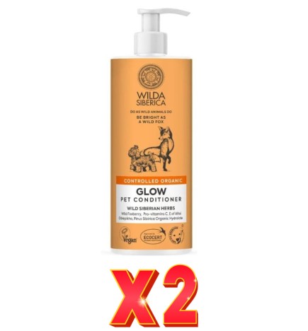Pack de 2 unidades Acondicionador Brillo Para Mascotas, 400 Ml Natura Siberica