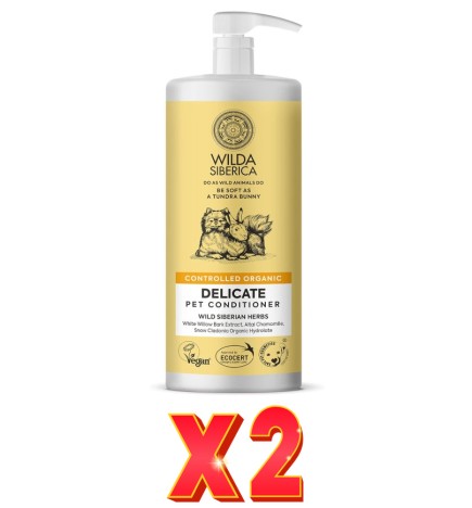 Pack de 2 unidades Acondicionador Delicado Para Mascotas, 1L Natura Siberica