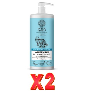 Pack de 2 unidades Acondicionador Para Pelo Blanco Para Mascotas, 1L Natura Siberica