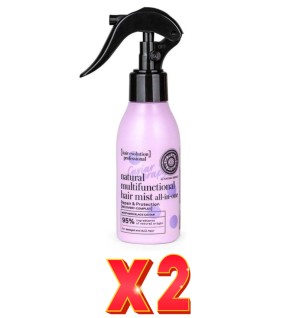 Pack de 2 unidades Bruma Capilar Natural Multifunción Todo En Uno <<Terapia De Caviar>> Reparación Y Protección, 115 Ml Natura S