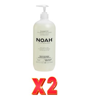 Pack de 2 unidades Champú Voluminizador Con Cítricos, 1000 Ml (1.1) Noah
