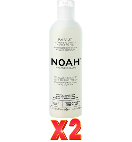 Pack de 2 unidades Acondicionador Nutritivo Con Mango, 250 Ml (2.1) Noah