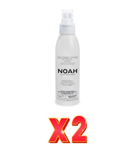 Pack de 2 unidades Acondicionador Capilar En Spray Sin Aclarado, 150 Ml (2.5) Noah