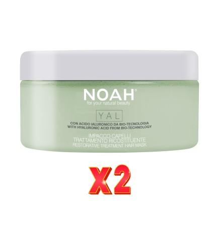 Pack de 2 unidades Mascarilla Capilar De Tratamiento Restaurador Con Ácido Hialurónico Noah
