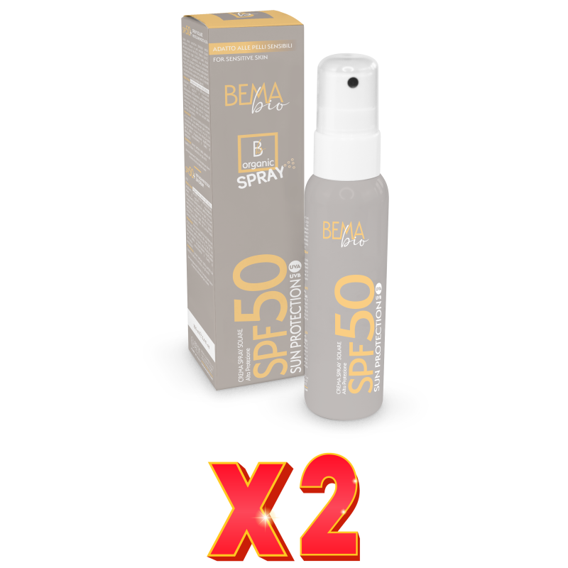 Pack de 2 unidades Spray Crema Solar De Alta Protección Spf +50, 100 Ml Bema Pack de 2 unidades Spray Crema Solar De Alta Protección Spf +50, 100 Ml Bema