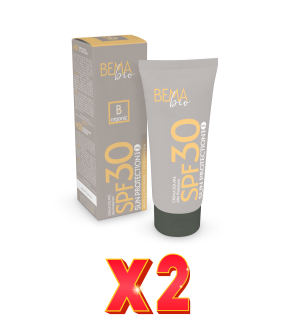 Pack de 2 unidades Crema Solar De Alta Protección Spf +30, 100 Ml Bema