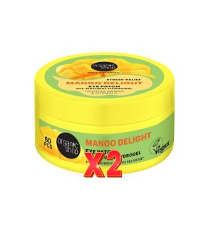 Pack de 2 unidades Ogs Fac Parches De Hidrogel Antiestrés Para El Contorno De Los Ojos «Mango Delight», 60 Uds. Organic Shop
