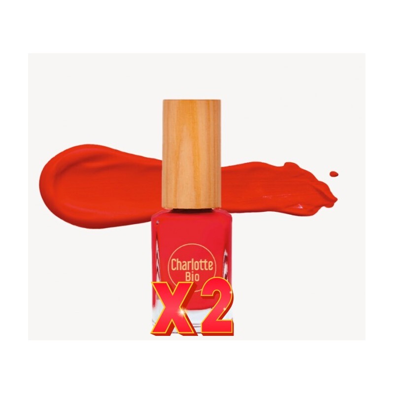 Pack de 2 unidades Esmalte De Uñas 08 Coral, 10 Ml Charlotte Bio Pack de 2 unidades Esmalte De Uñas 08 Coral, 10 Ml Charlotte Bio