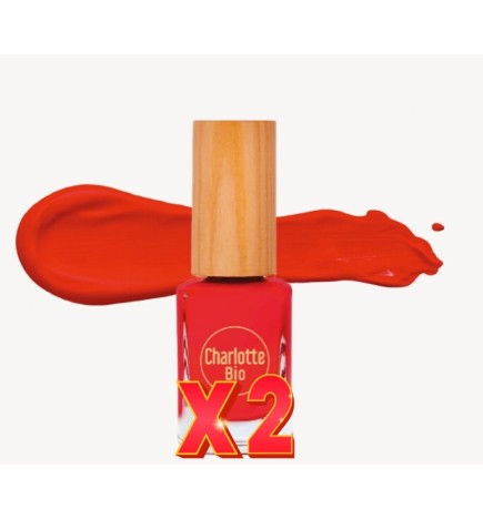 Pack de 2 unidades Esmalte De Uñas 08 Coral, 10 Ml Charlotte Bio