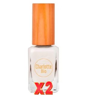 Pack de 2 unidades Esmalte De Uñas 11 White, 10 Ml Charlotte Bio