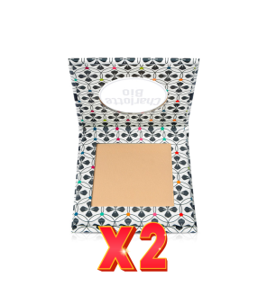 Pack de 2 unidades Polvo Compacto Soft Nude, 7 G. Charlotte Bio