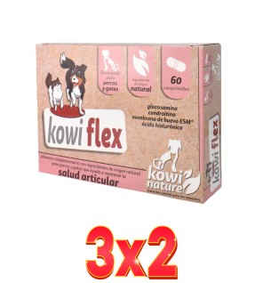 Pack de 3x2 unidades Kowi Flex 60 Comprimidos Kowi