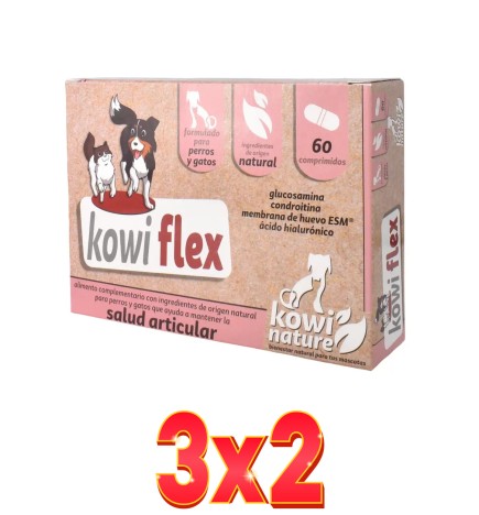 Pack de 3x2 unidades Kowi Flex 60 Comprimidos Kowi