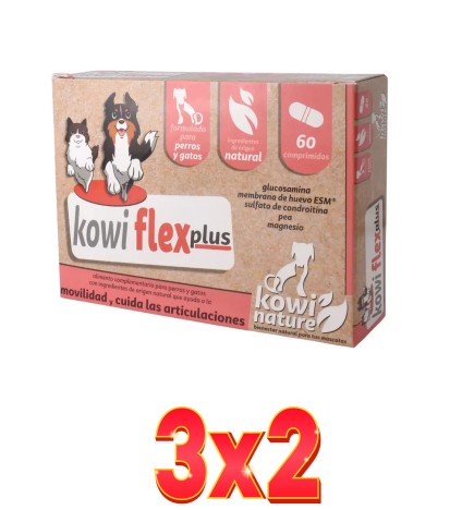 Pack de 3x2 unidades Kowi Flex Plus 60 Comprimidos Kowi