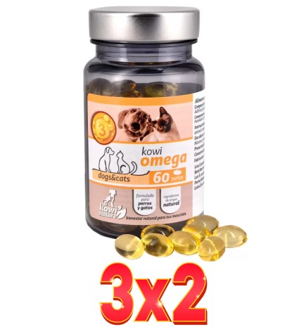 Pack de 3x2 unidades Kowi Omega 60 Perlas Kowi