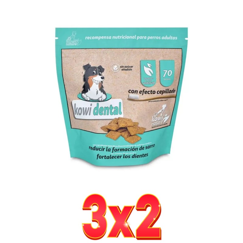 Pack de 3x2 unidades Kowi Dental Snack 70 Gramos Kowi Pack de 3x2 unidades Kowi Dental Snack 70 Gramos Kowi