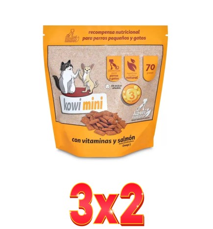 Pack de 3x2 unidades Kowi Mini Snack 70 Gramos Kowi