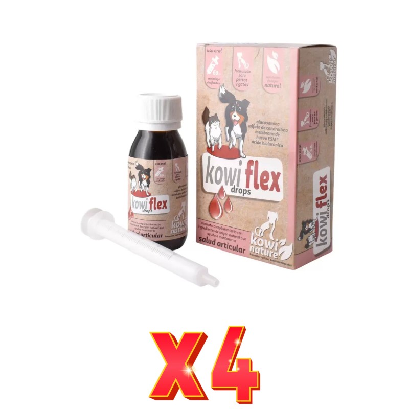 Pack de 4 unidades Kowi Flex Drops 60 Ml Kowi Pack de 4 unidades Kowi Flex Drops 60 Ml Kowi