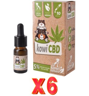 Pack de 6 unidades Kowi Cbd 5% 10 Ml Kowi