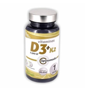 Vitaminas D3+K2 Liposomadas 60 Cápsulas Pinisan