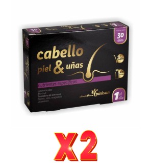 Pack de 2 unidades Cabello-Piel & Uñas 30 Cápsulas Pinisan