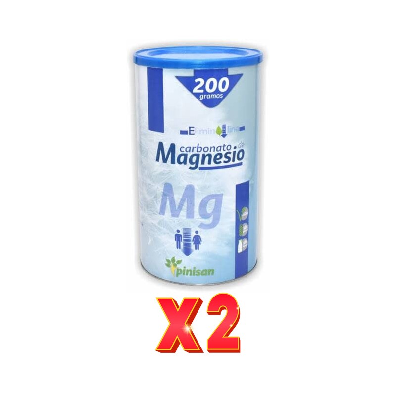Pack de 2 unidades Carbonato De Magnesio 200 G Pinisan