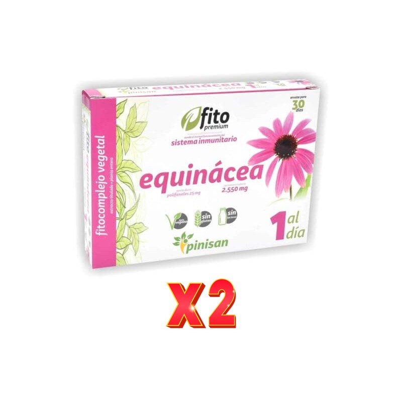 Pack de 2 unidades Fito Premium Equinacea 30 Cápsulas Pinisan Pack de 2 unidades Fito Premium Equinacea 30 Cápsulas Pinisan