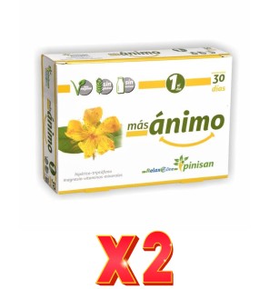 Pack de 2 unidades Mas Animo 30 Cápsulas Pinisan
