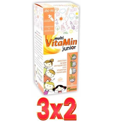 Pack de 3x2 unidades Multi Vitamin Junior Pinisanitos 250 Ml Pinisan