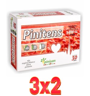 Pack de 3x2 unidades Pinitens 60 Cápsulas Pinisan