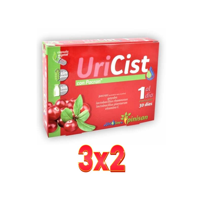 Pack de 3x2 unidades Uricist 30 Capsulas Pinisan Pack de 3x2 unidades Uricist 30 Capsulas Pinisan
