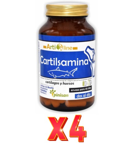 Pack de 4 unidades Cartilsamina 80 Cápsulas Pinisan
