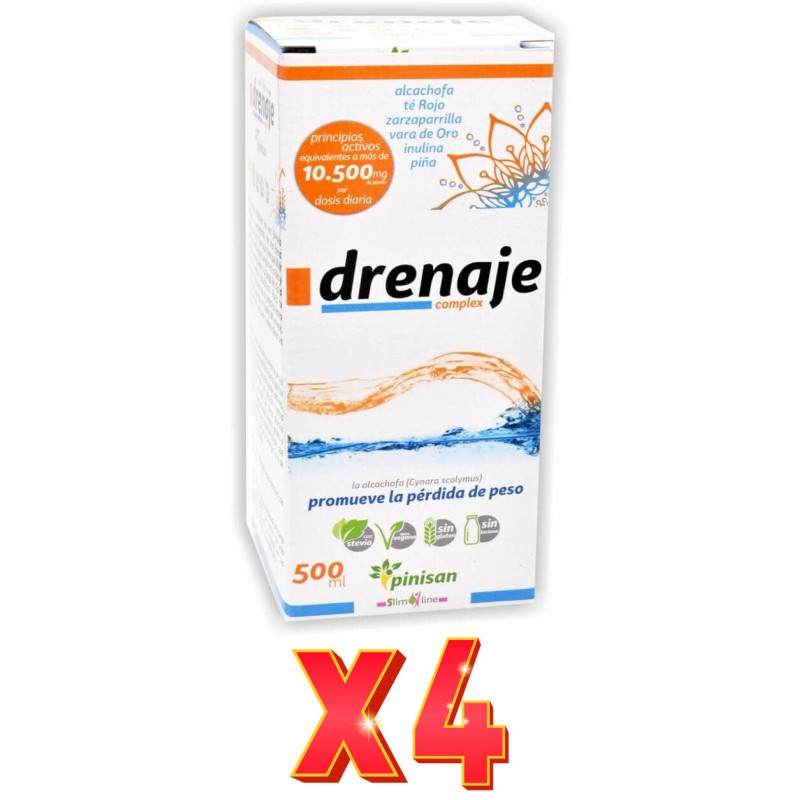 Pack de 4 unidades Drenaje-Complex 500 Ml Pinisan