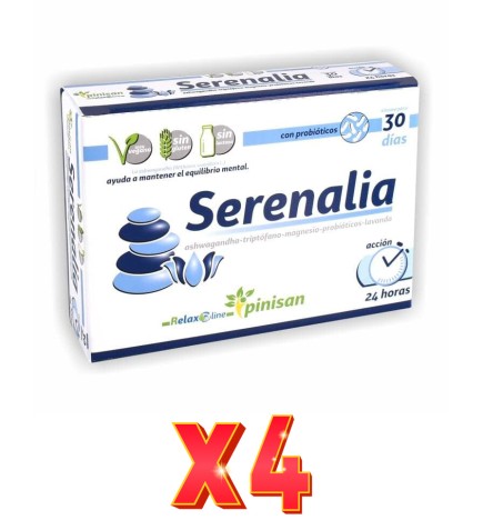 Pack de 4 unidades Serenalia 60 Cápsulas Pinisan
