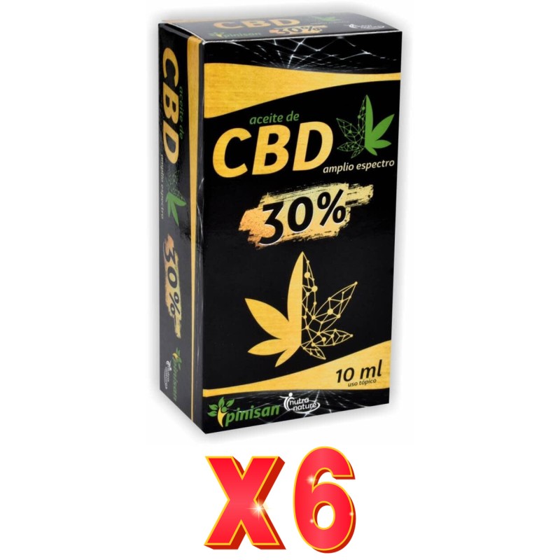 Pack de 6 unidades Aceite Cbd 30% Amplio Espectro Nutranature 10 Ml Pinisan Pack de 6 unidades Aceite Cbd 30% Amplio Espectro Nutranature 10 Ml Pinisan