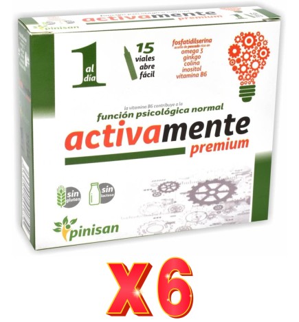 Pack de 6 unidades Activamente 15 Unicadose Pinisan