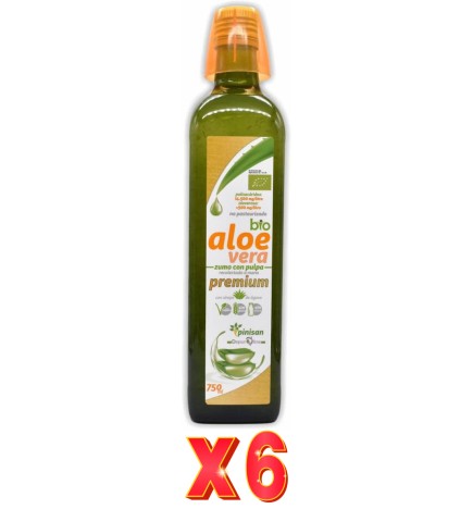 Pack de 6 unidades Bio Aloe Vera Premium 750 Ml Pinisan