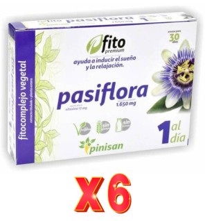 Pack de 6 unidades Fito Premium Passiflora 30 Cápsulas Pinisan
