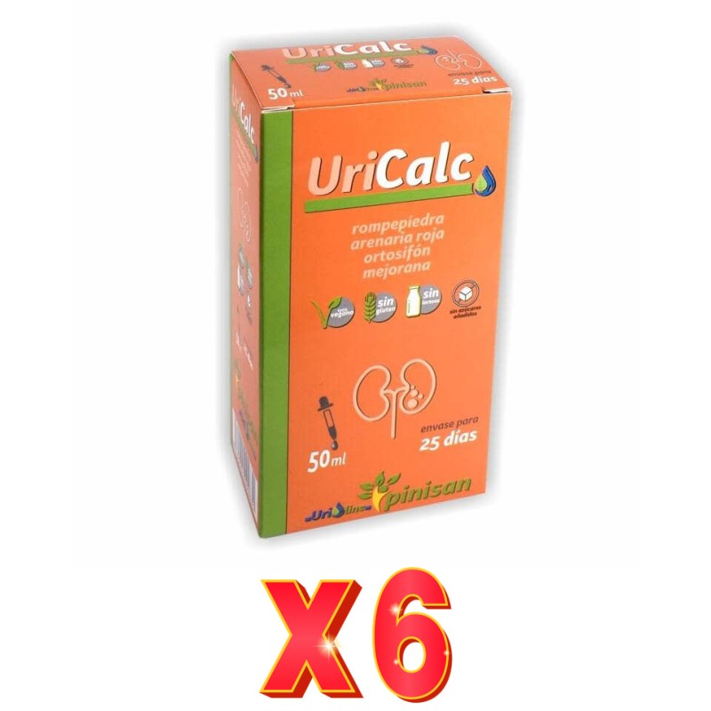Pack de 6 unidades Uricalc 50 Ml Pinisan