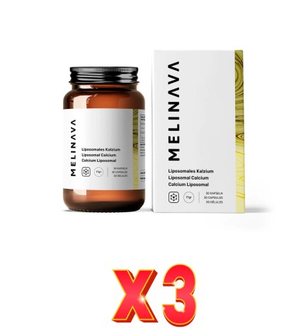 Pack de 3 unidades Calcio Liposomal Cápsulas Melinava