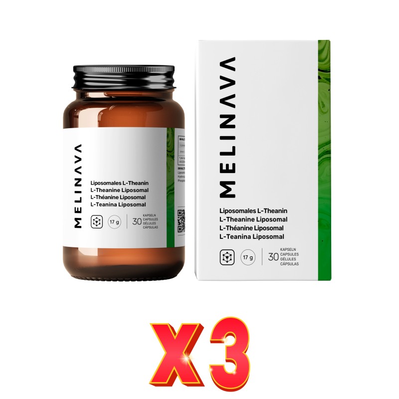 Pack de 3 unidades L-Teanina Liposomal Cápsulas Melinava