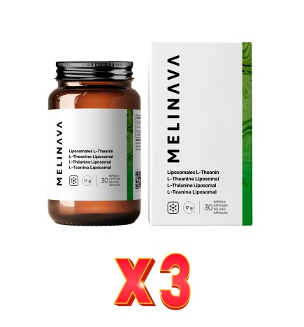 Pack de 3 unidades L-Teanina Liposomal Cápsulas Melinava