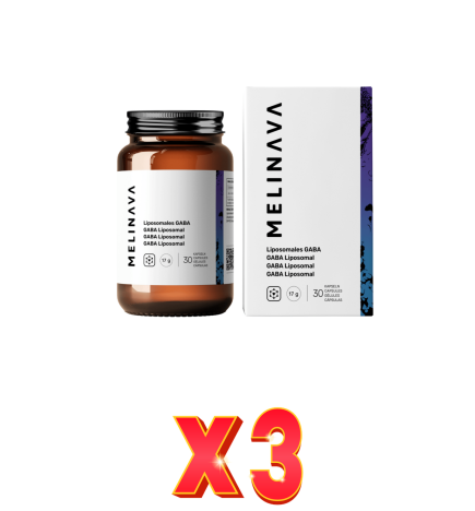 Pack de 3 unidades GABA Liposomal Cápsulas Melinava